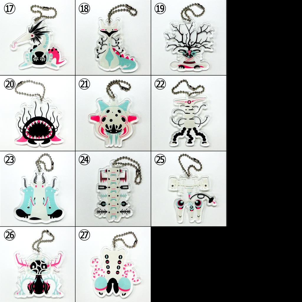 生き物アクリルキーホルダー(2020)