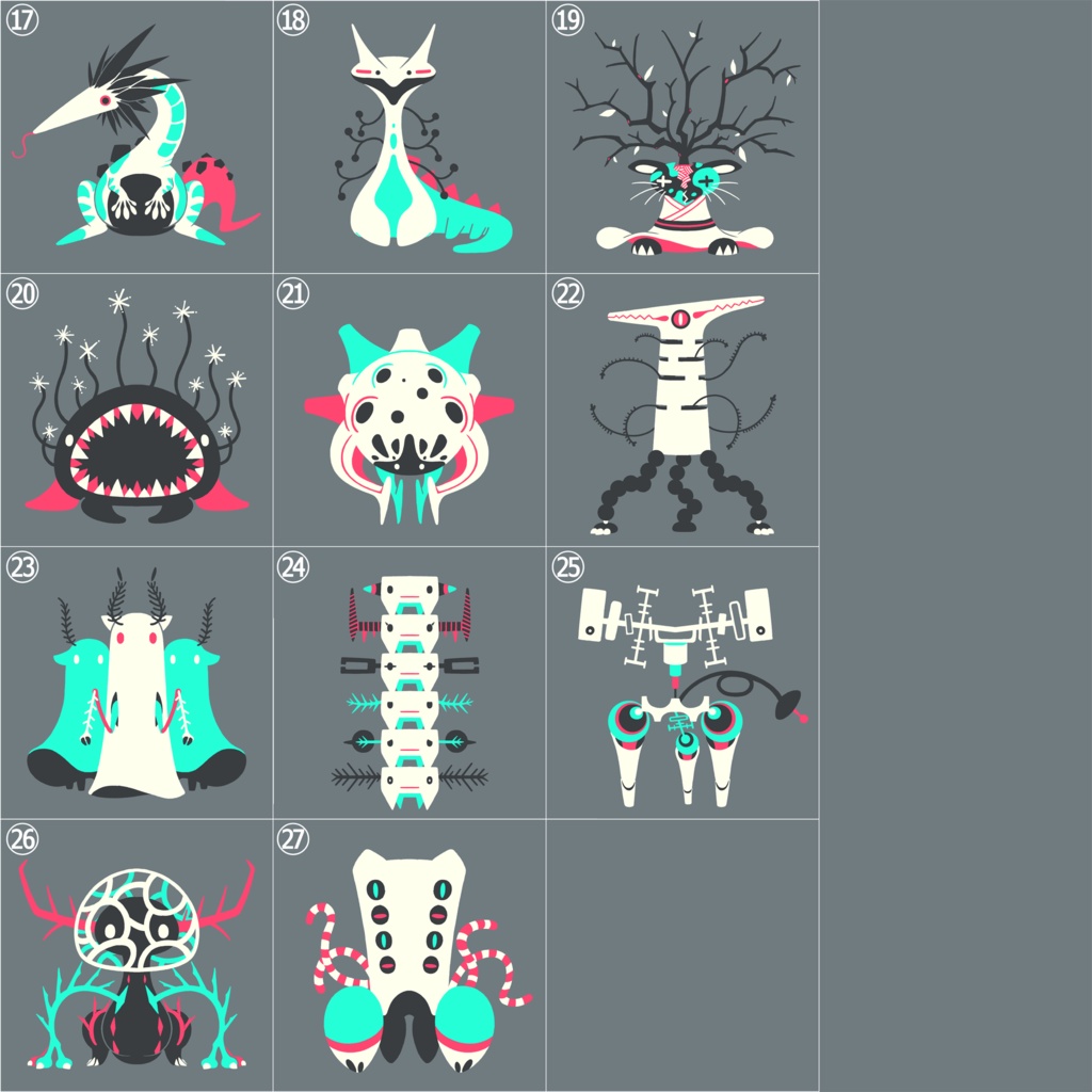 生き物アクリルキーホルダー(2020)