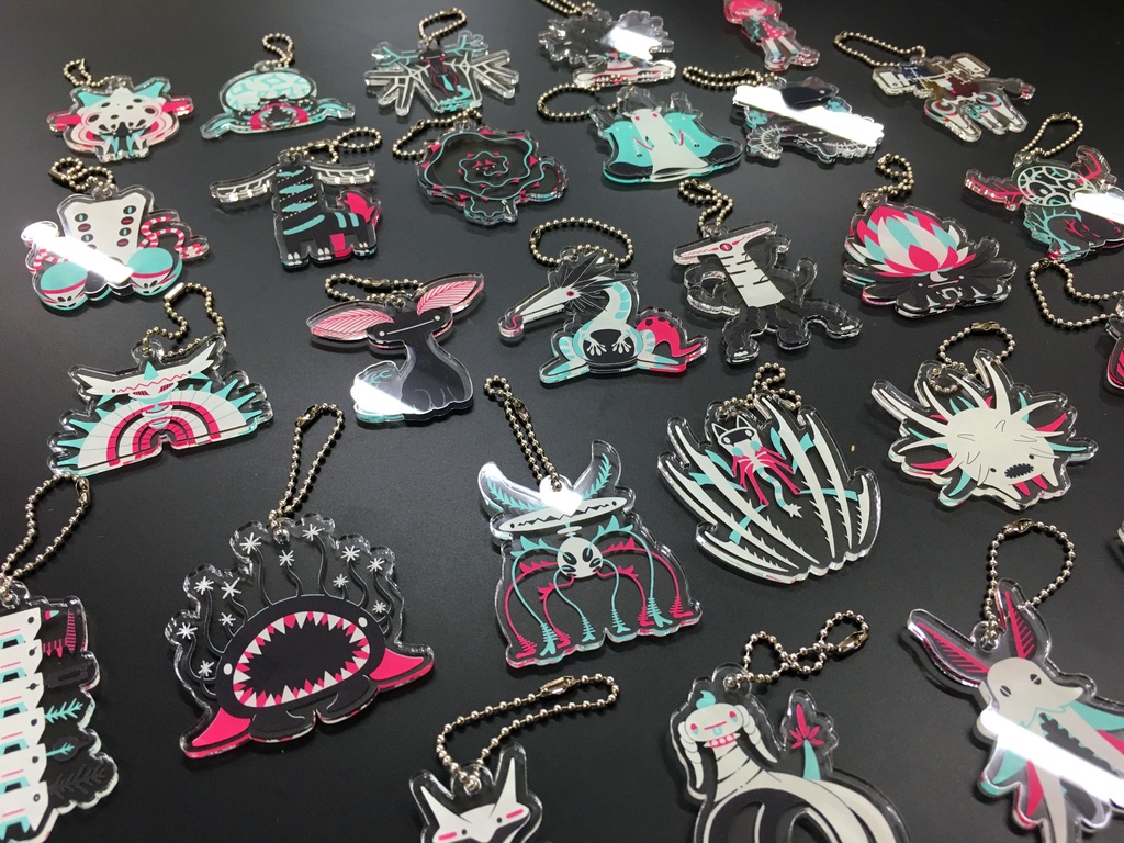 生き物アクリルキーホルダー(2020)