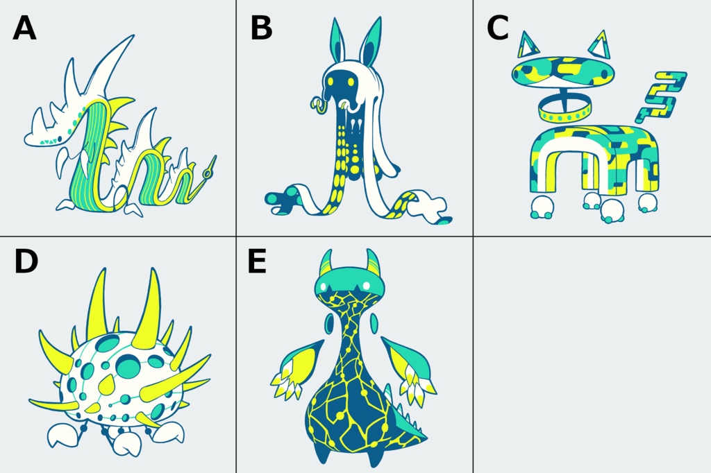 生き物ステッカー(2020)