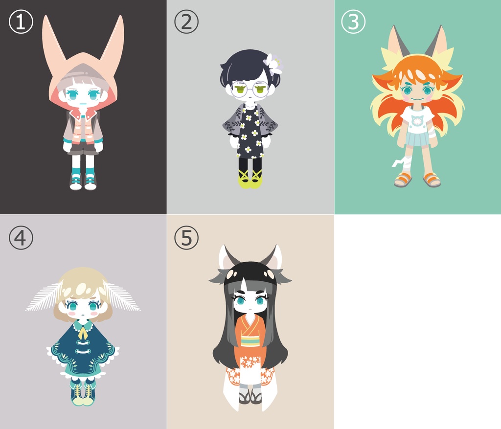 人アクリルキーホルダー