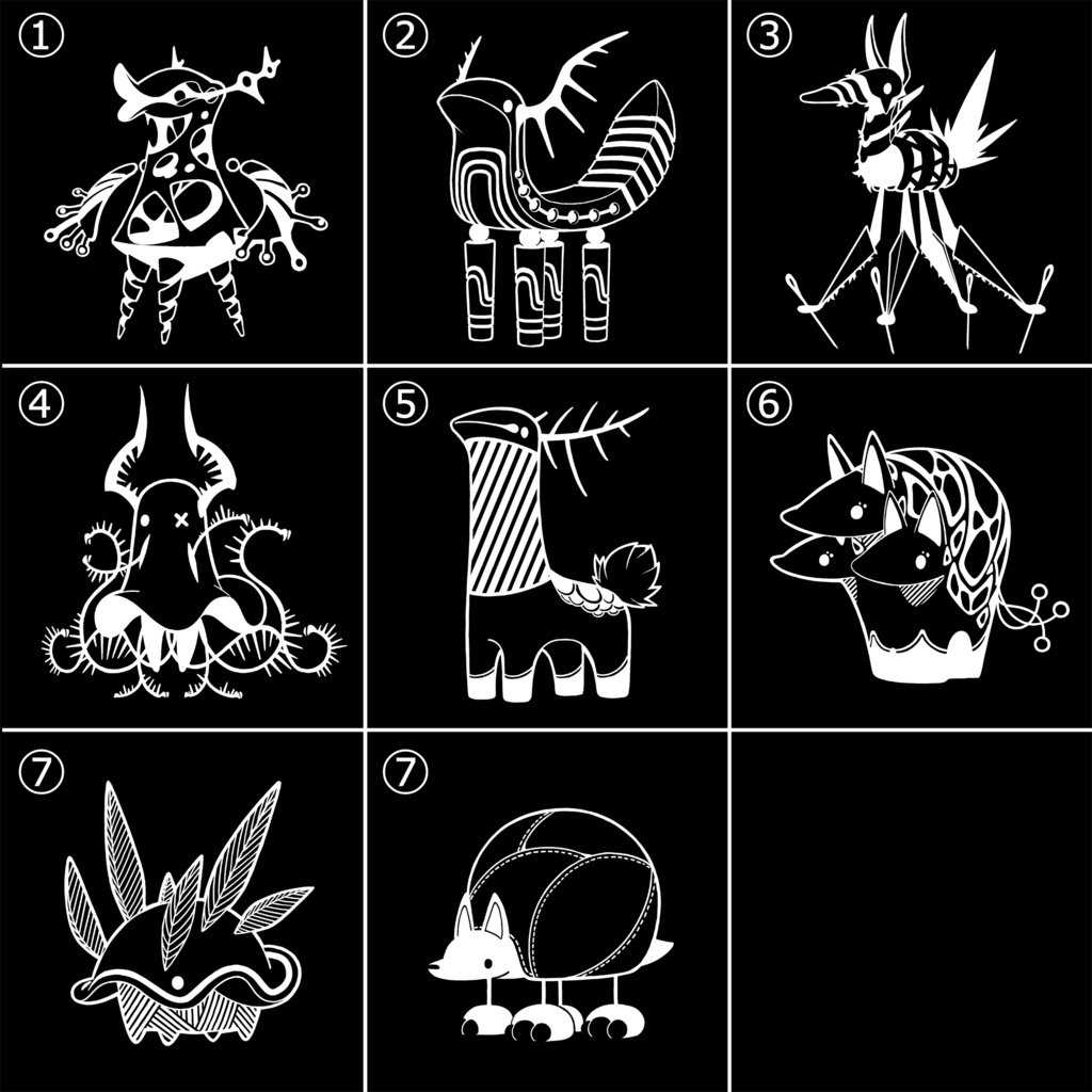 生き物ホログラムステッカー(2021)