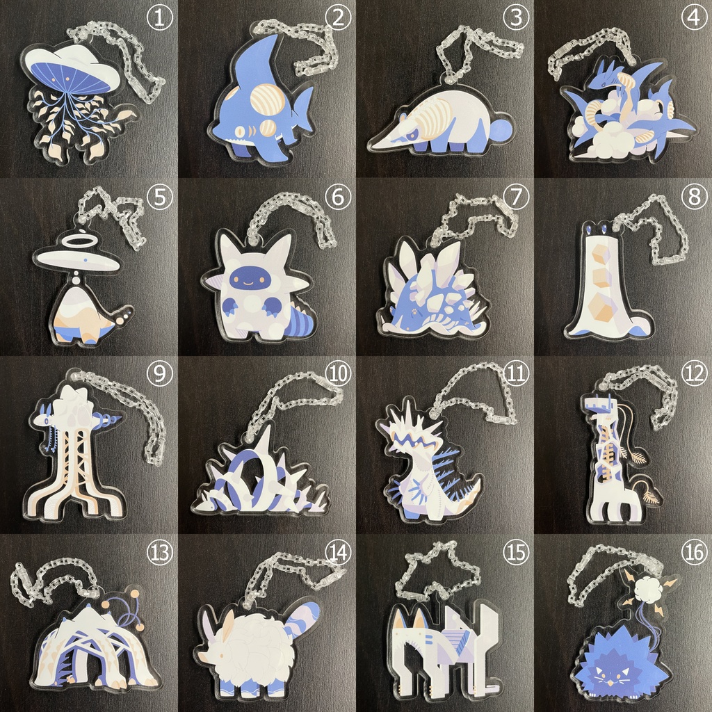 生き物アクリルキーホルダー(2023)【10月15日まで_20%~30%OFFセール】