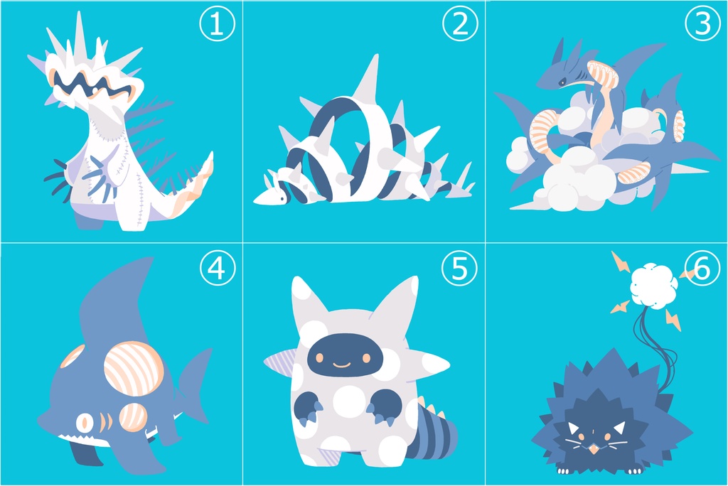 生き物ステッカー(2023)