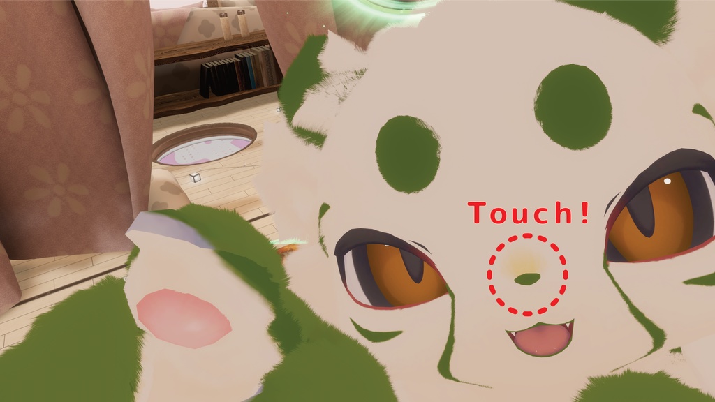 [無料]【VRChat 向けギミック】鼻タッチサウンド