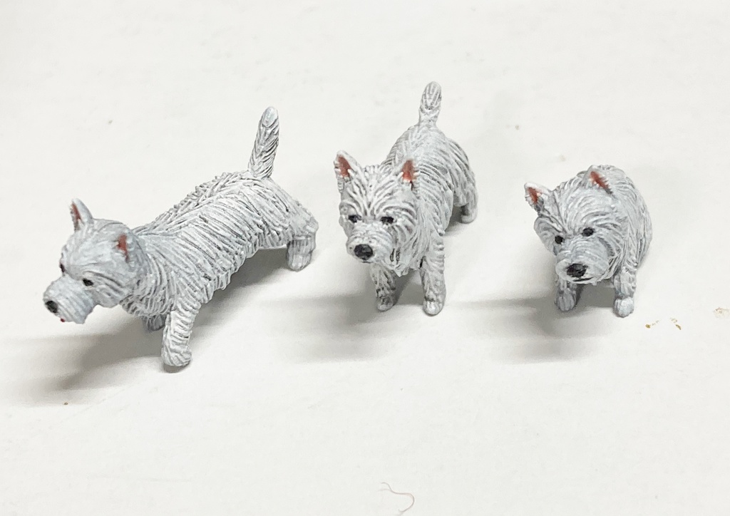 CMW-010 1/35 ウエストハイランドホワイトテリアセット