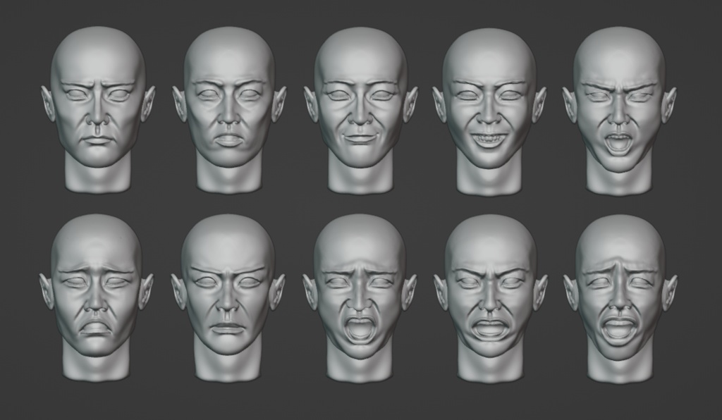 CM-123 1/35 日本人ヘッドパーツ vol.1