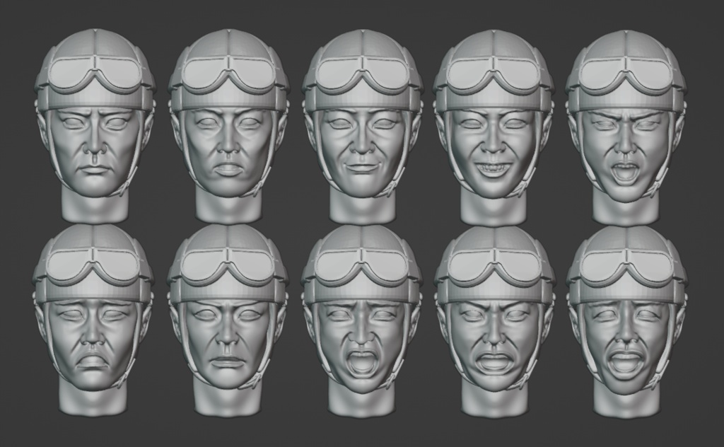 CM-123 1/35 日本人ヘッドパーツ vol.1