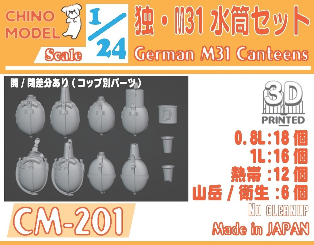 CM-201 1/24 独・M31水筒セット