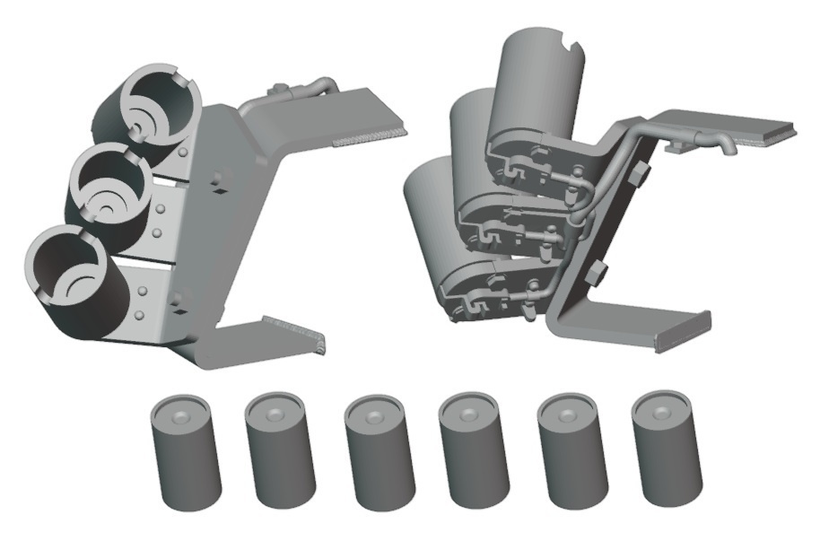 CM-213 1/35 ティーガーⅠ用スモークディスチャージャーセット