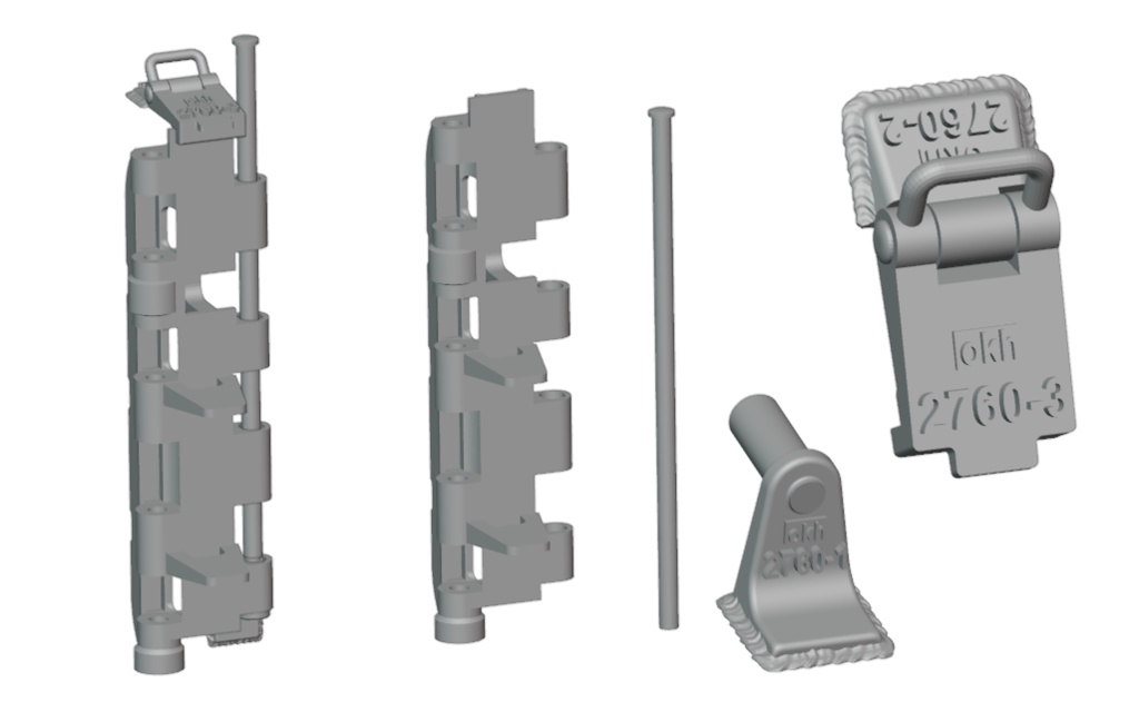 CM-214 1/35 ティーガーⅠ用予備履帯ホルダーセット