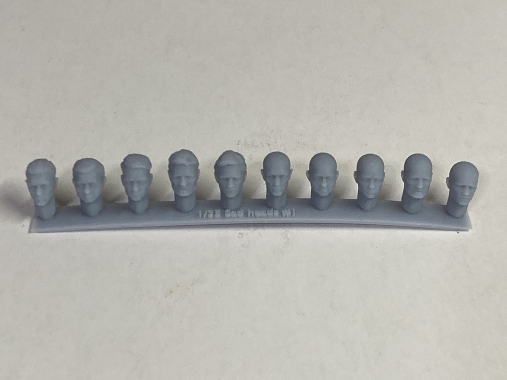 CMRG35024~42 1/35 西洋人ヘッドパーツ