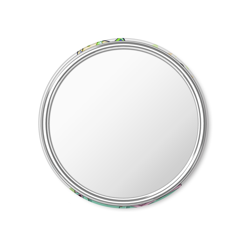 甘色スーツケース缶ミラー