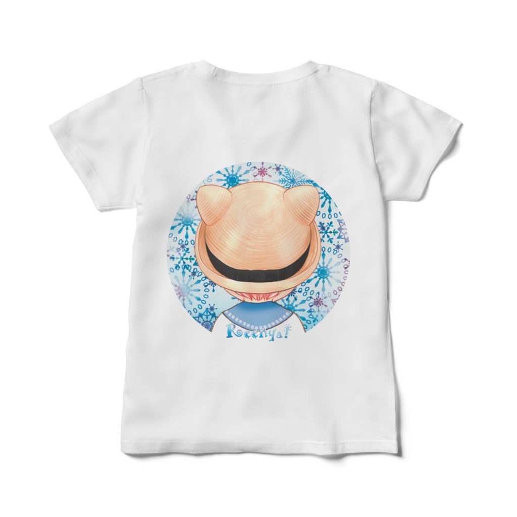 リーニャの麦わら帽子Tシャツ両面印刷レディースタイプ