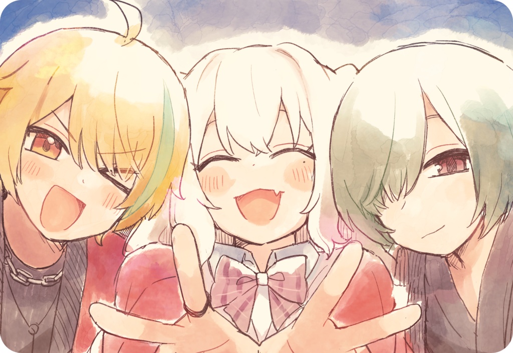 【ポストカード2枚セット】酩酊大大狂宴歌【ヒルヒ、巫泥、のみにゃん】