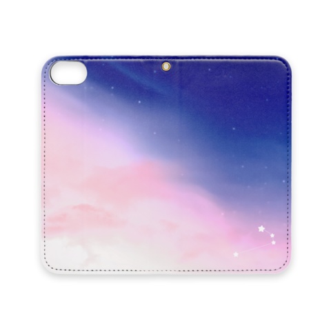 おひつじ座の手帳型iPhoneケース(ベルトなし)