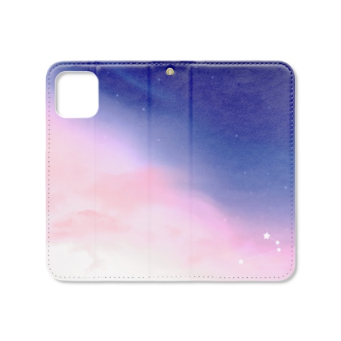 おひつじ座の手帳型iPhoneケース(ベルトなし)