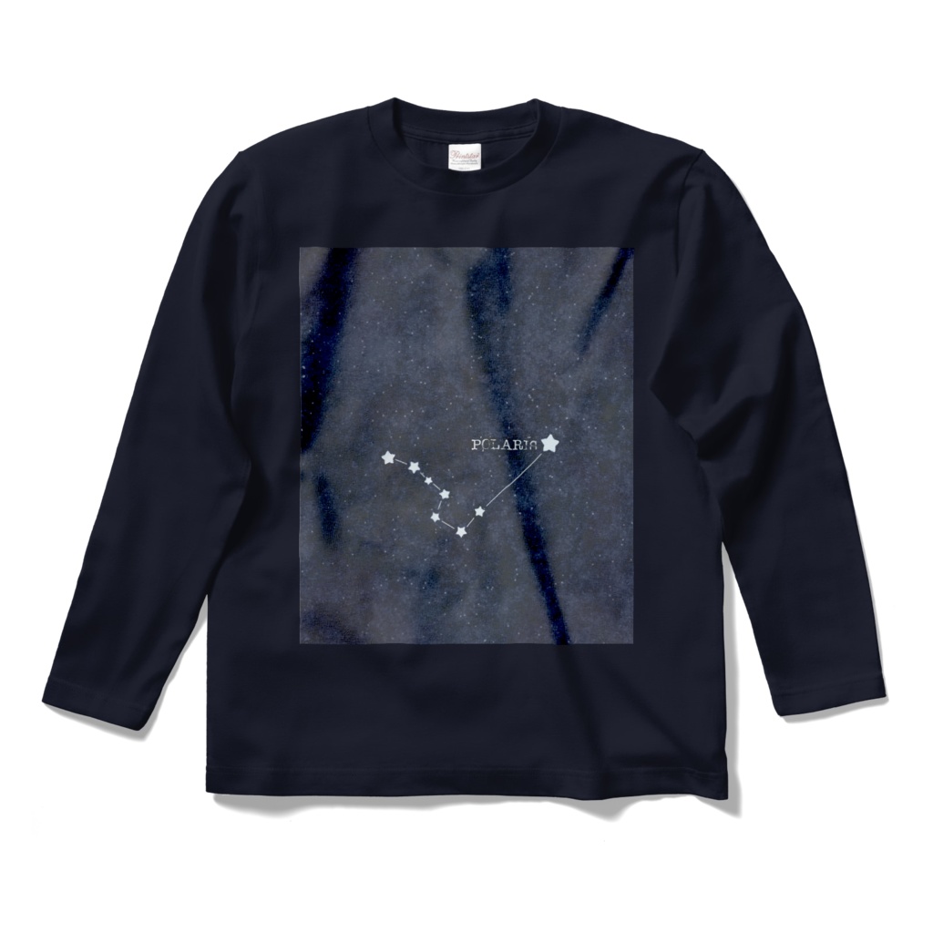 夜空に輝くPOLARISのロングスリーブTシャツ(長袖)