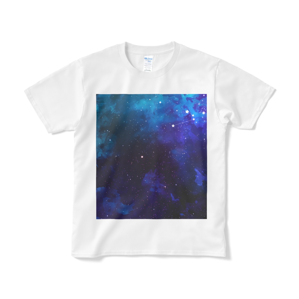 12星座の夜空Tシャツ(青い夜空)