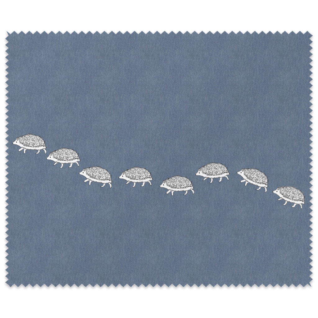 てくてくハリネズミの眼鏡拭き(マイクロファイバークロス)