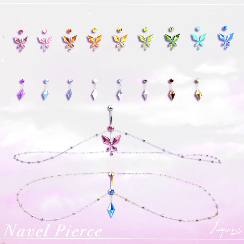 【Lasyusha対応】Navel Piercing-へそピアス-