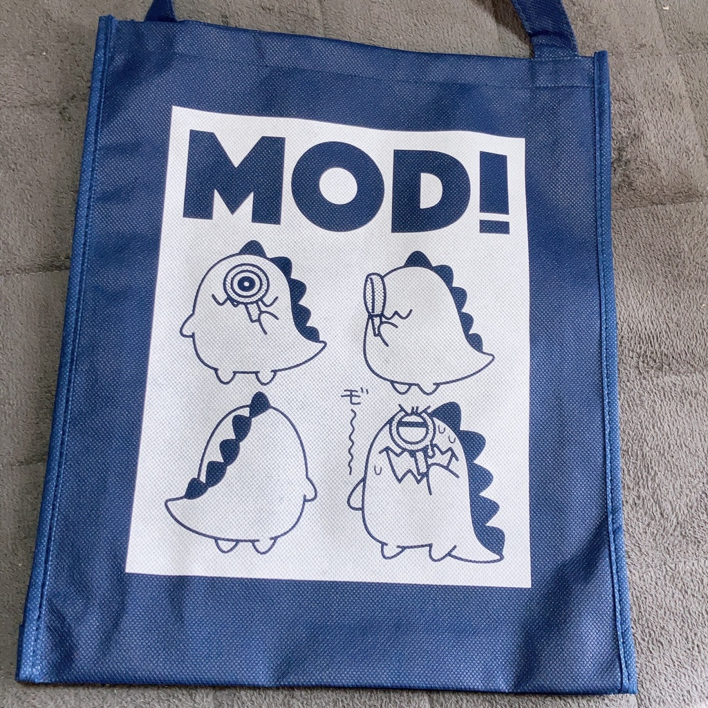 セット割!!MODI「モディラくん」ラバーストラップ×トートバック