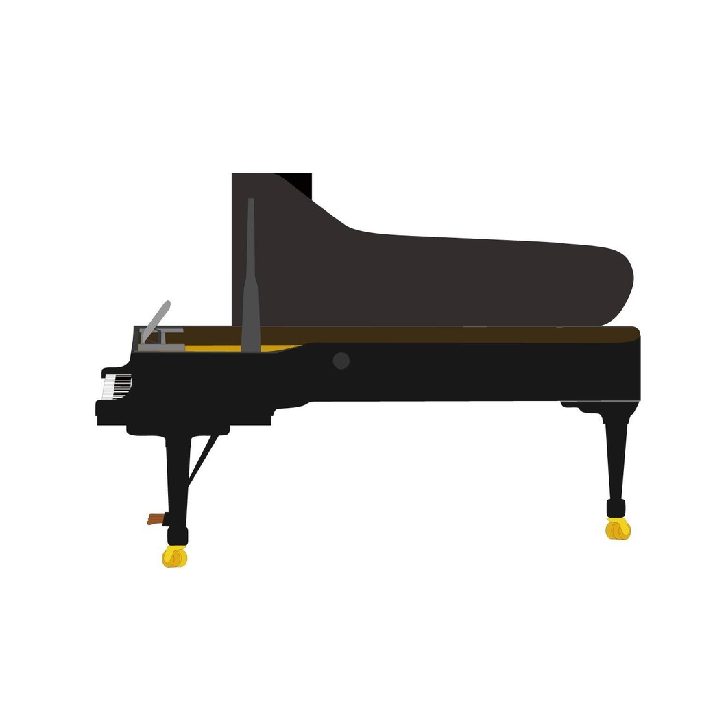 舞台図面用シンボルデータ『コンサートピアノセット』