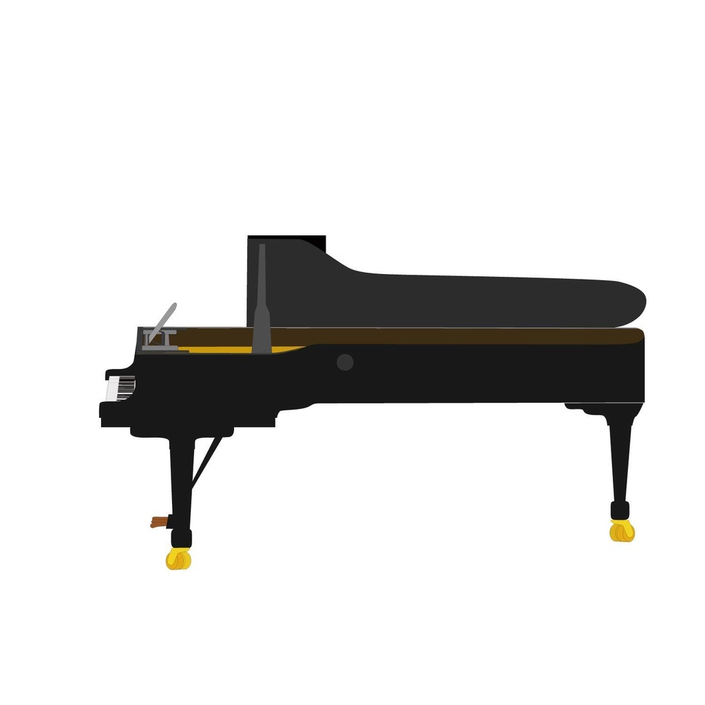 舞台図面用シンボルデータ『コンサートピアノセット』