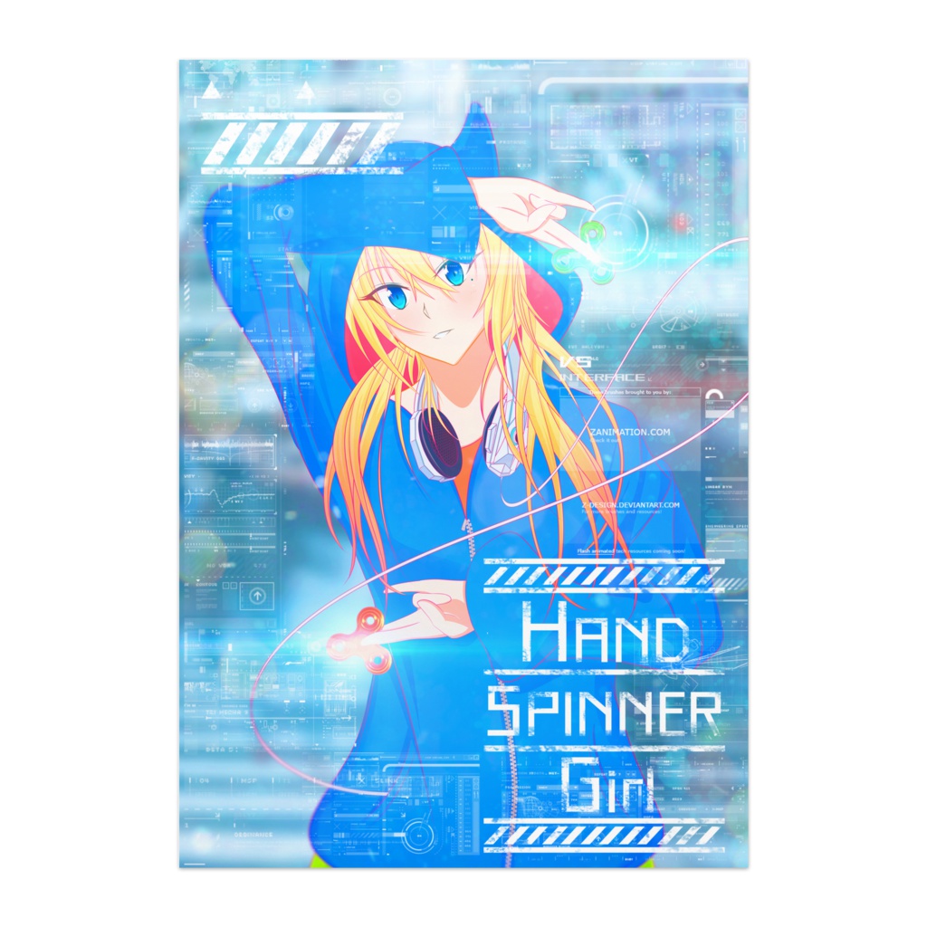 Hand Spinner Girl poster