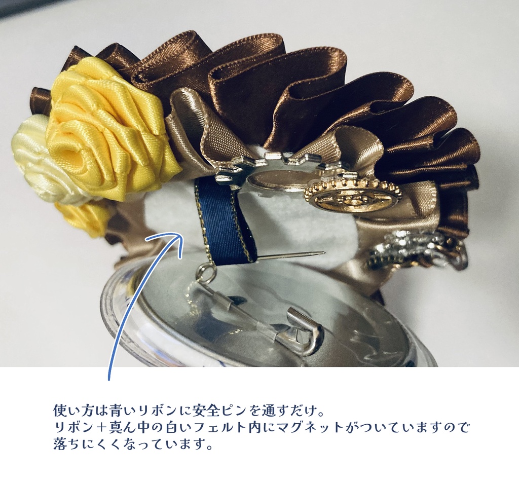 怪盗キッドイメージ 缶バッジロゼット