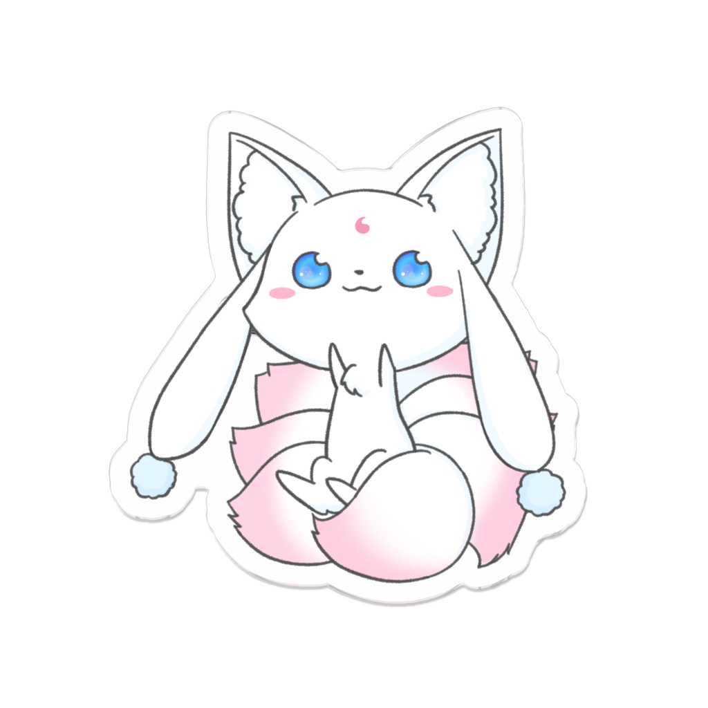 うさぎつね／ピンバッジ