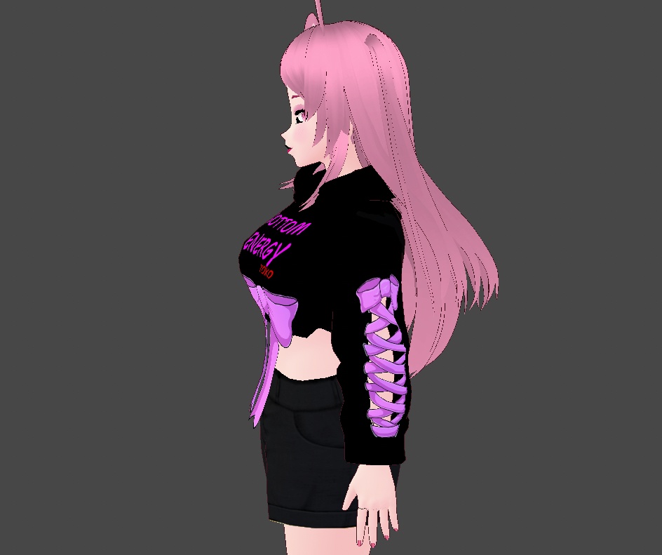 Cropped Hoodie #Vroid