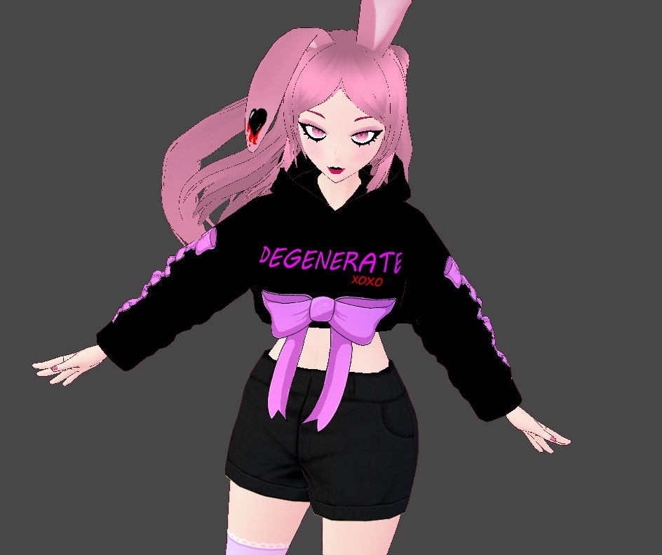 Cropped Hoodie #Vroid