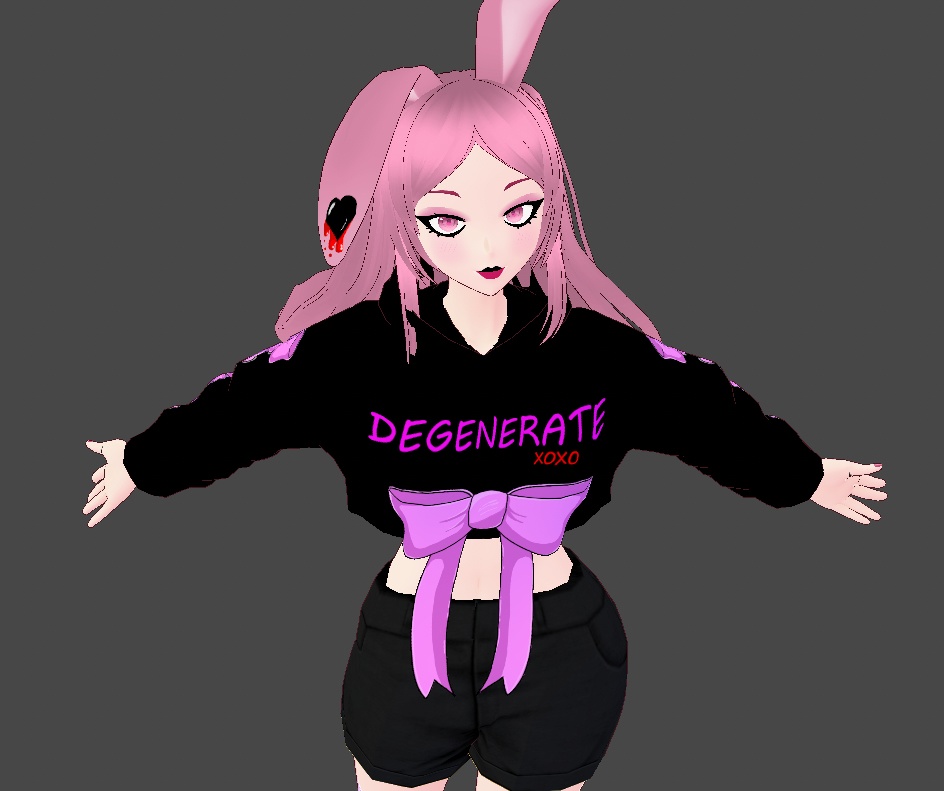 Cropped Hoodie #Vroid