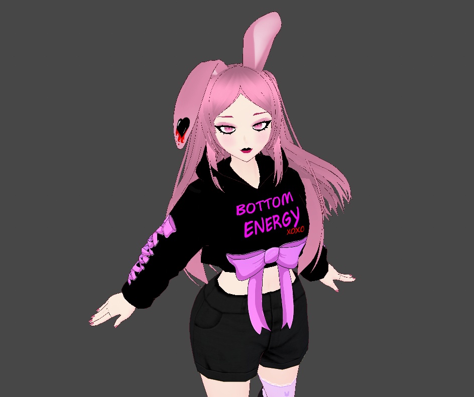 Cropped Hoodie #Vroid