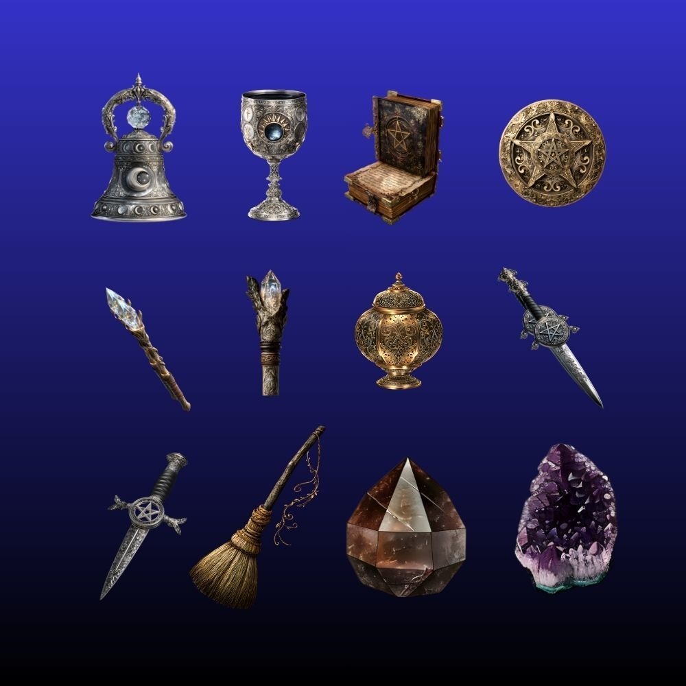 【魔女の愛用品】 PNG素材24枚