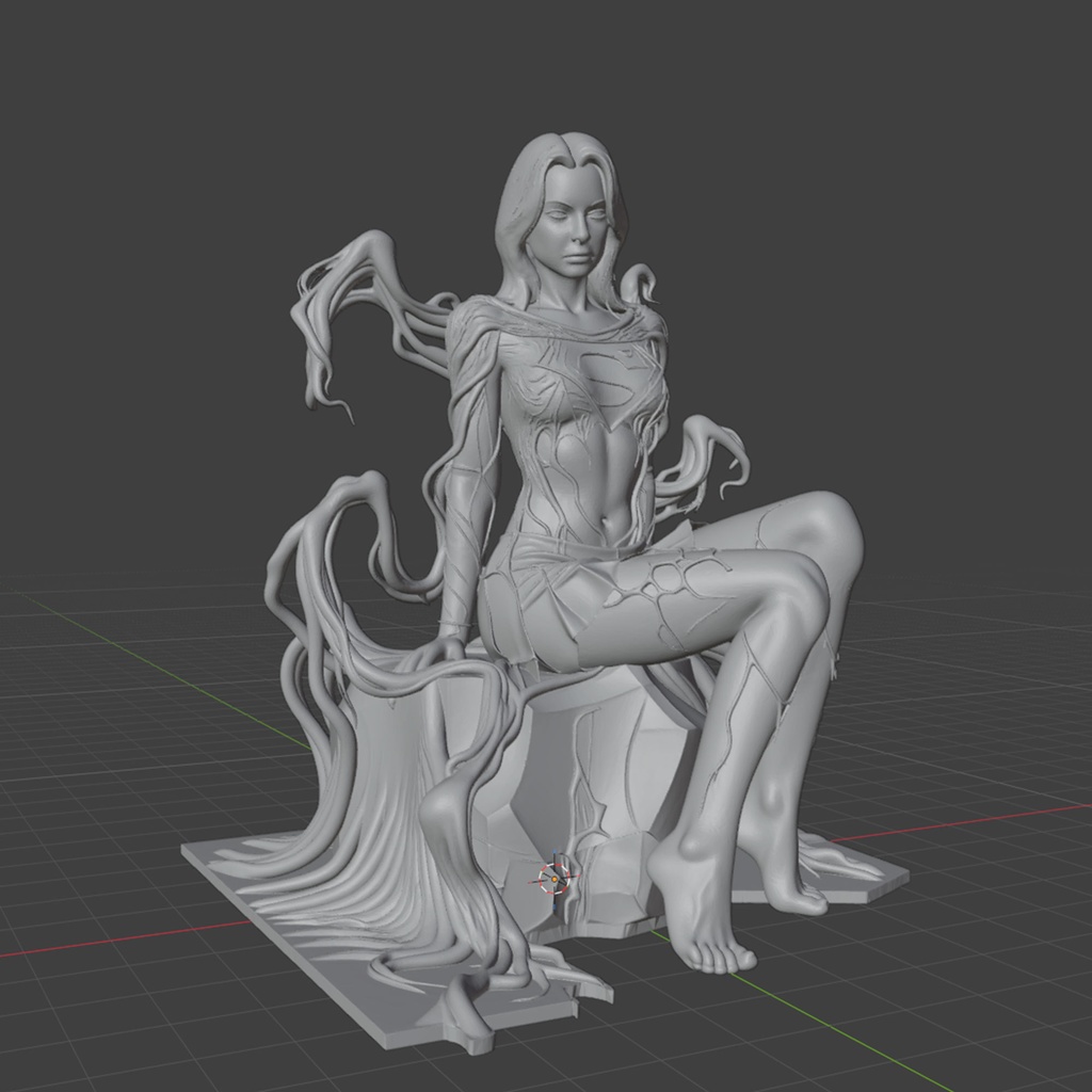 【STL】スーパーガール×カーネイジ・シンビオート【STL】Supergirl x Carnage Symbiote