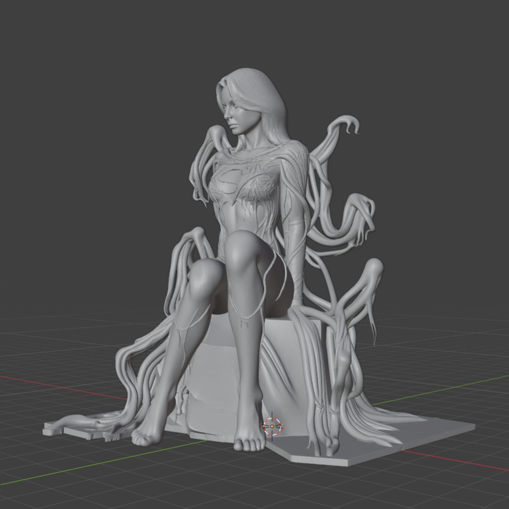 【STL】スーパーガール×カーネイジ・シンビオート【STL】Supergirl x Carnage Symbiote