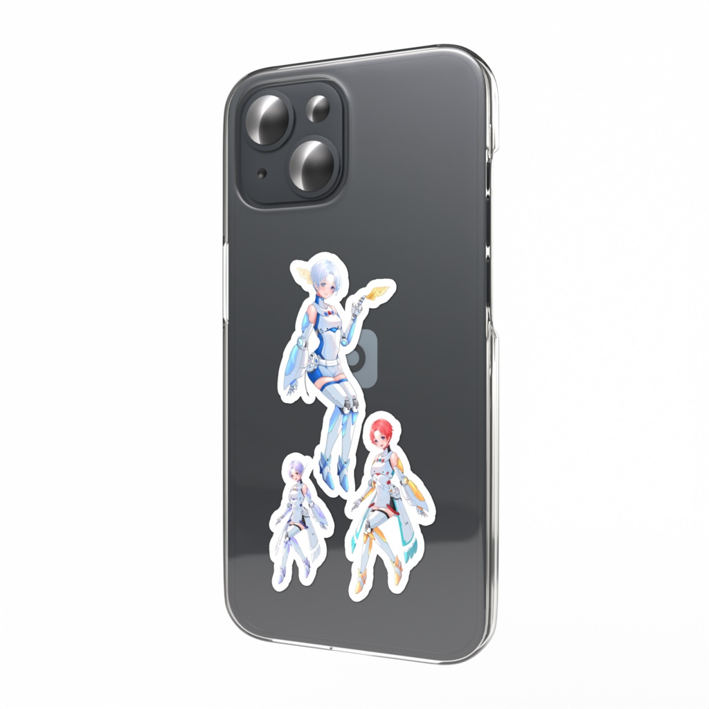 あまつかぜちゃんねるキャラステッカー(カットして使用してね)