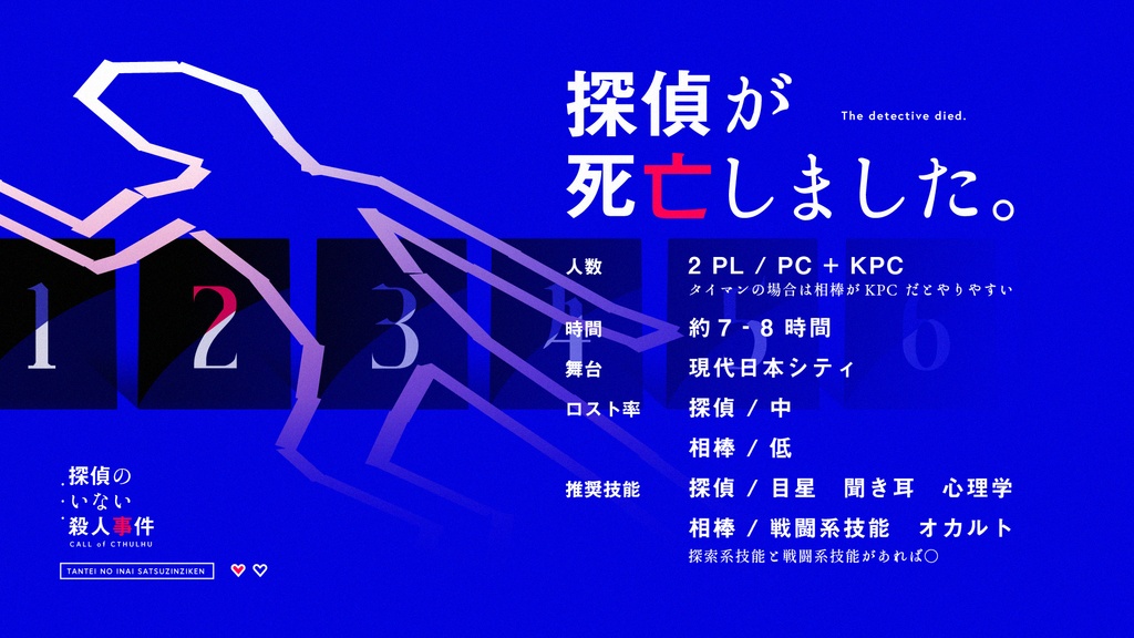 【CoC6】探偵のいない殺人事件