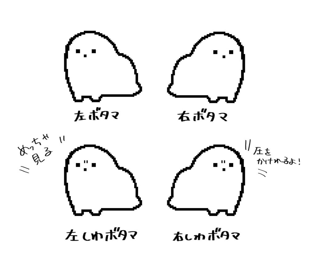 ボタマ ミニアクリルブロック