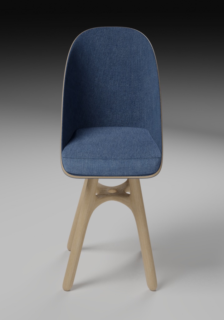 Sleek Lounge Chair 3D Model