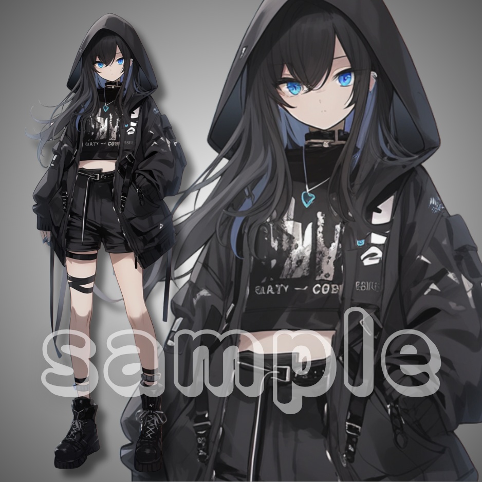 【立ち絵素材】010 少女 ロック