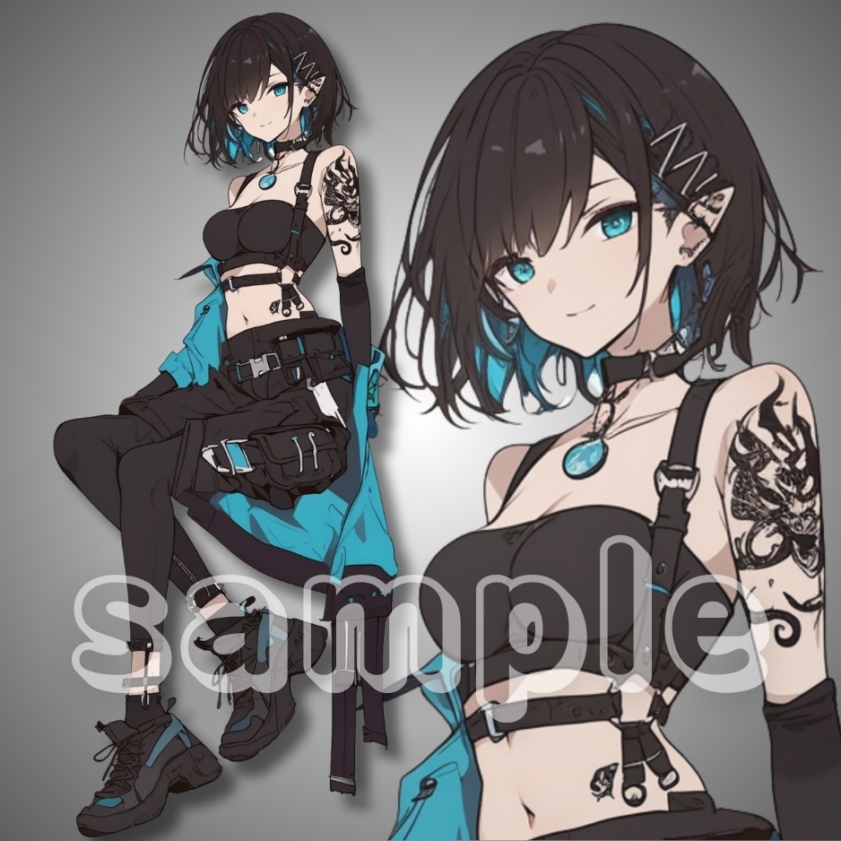 【立ち絵素材】033_スポーティな女性