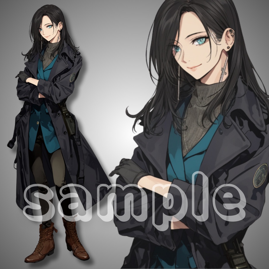 【立ち絵素材】048_大人っぽい女性