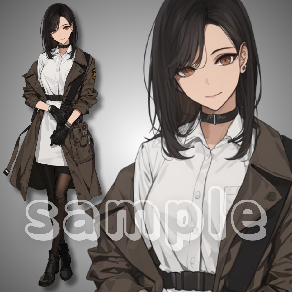 【立ち絵素材】049_刑事風女性