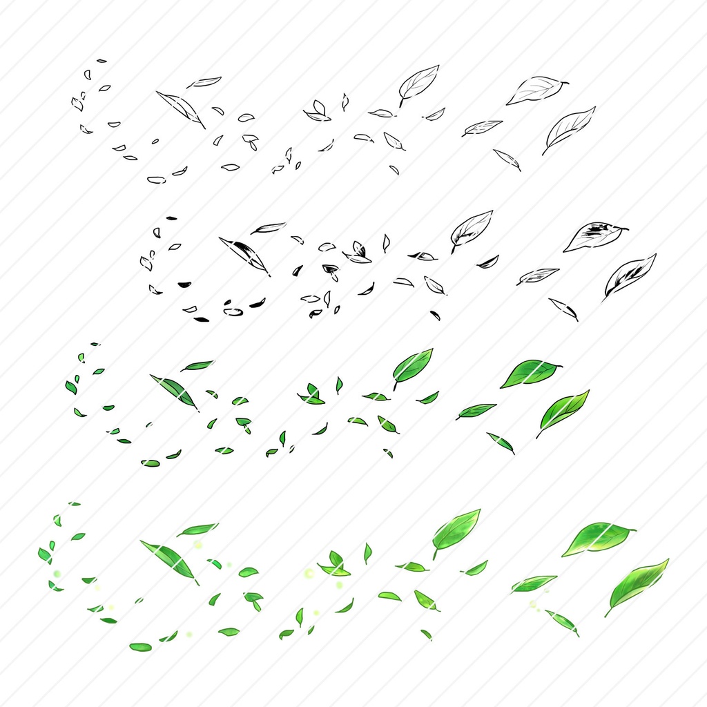 【一部無料】草ブラシセット1【16種植物素材集】