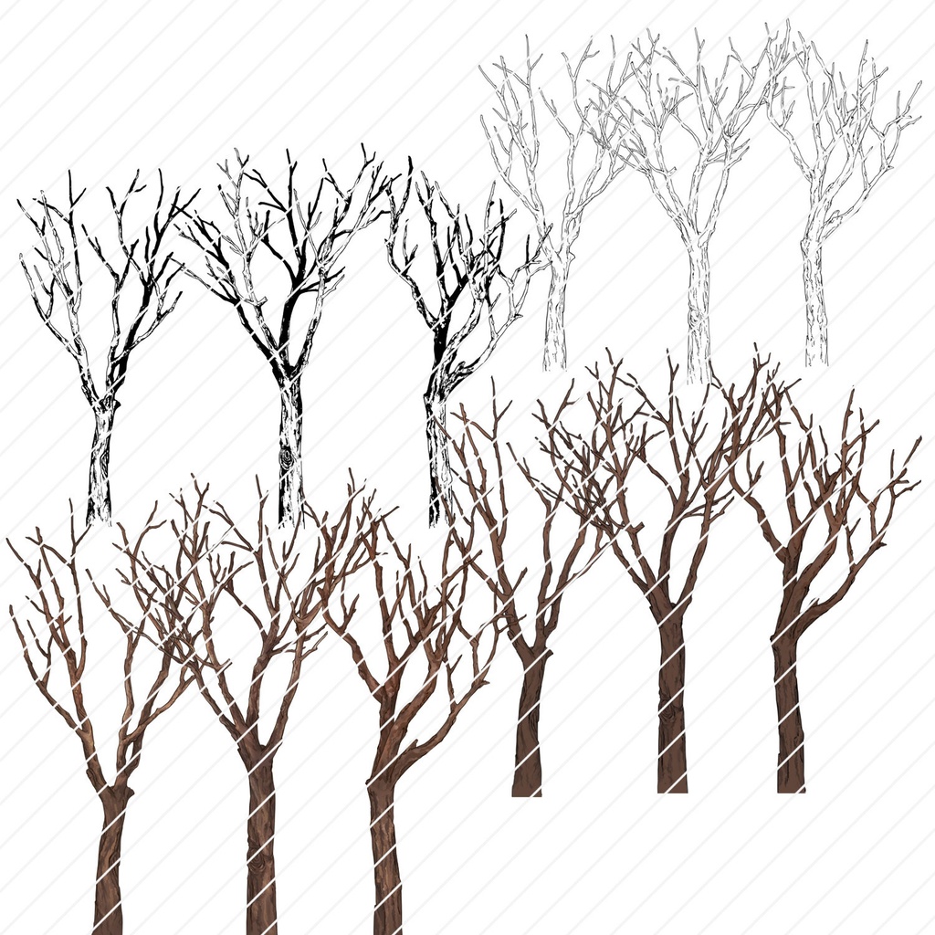 【一部無料】草ブラシセット1【16種植物素材集】