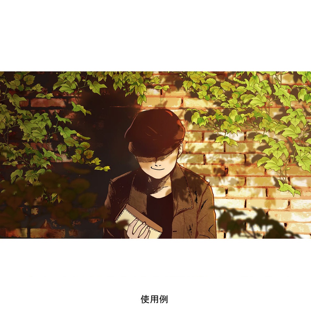 【クリスタ】草ブラシ1単品_ツタ