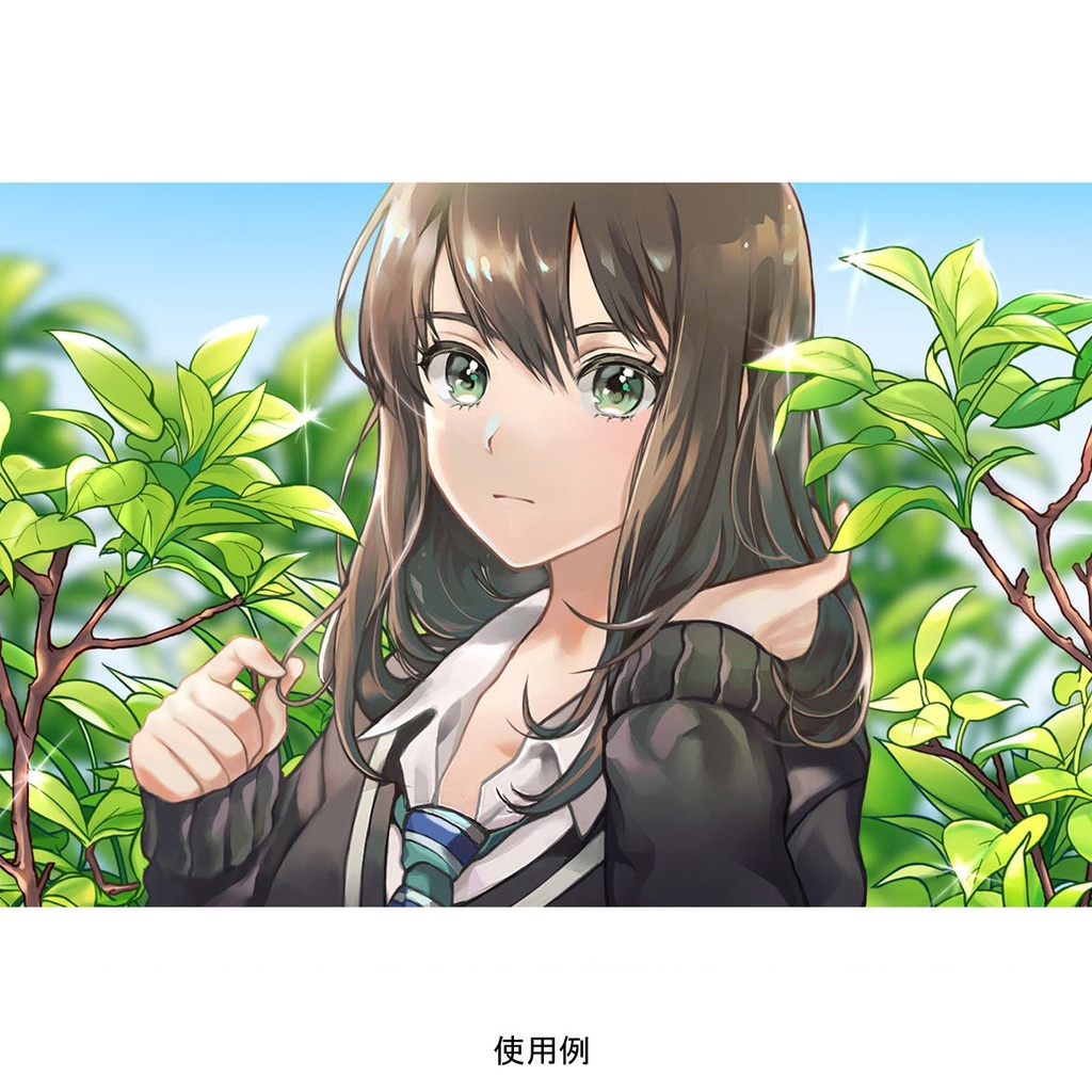 【クリスタ】草ブラシ1単品_リンゴの木